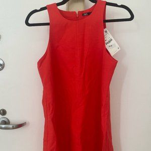 red zara dress - size S
